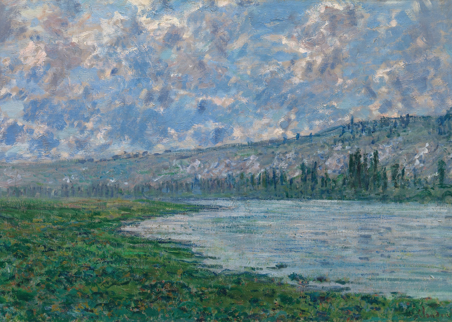 The Seine at Vétheuil (1880) - Claude Monet