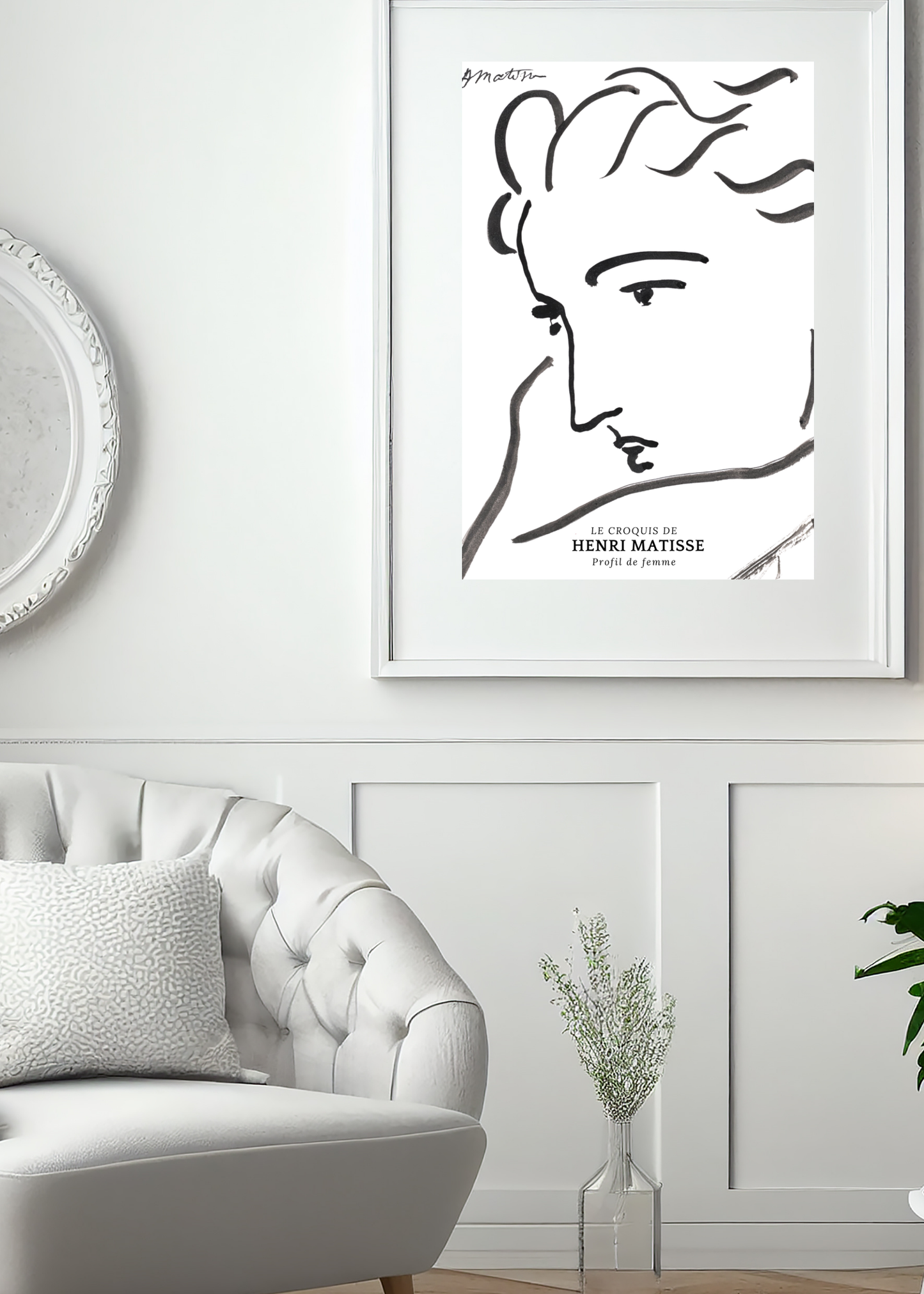 Profile of Woman (ca. 1919) - Henri Matisse