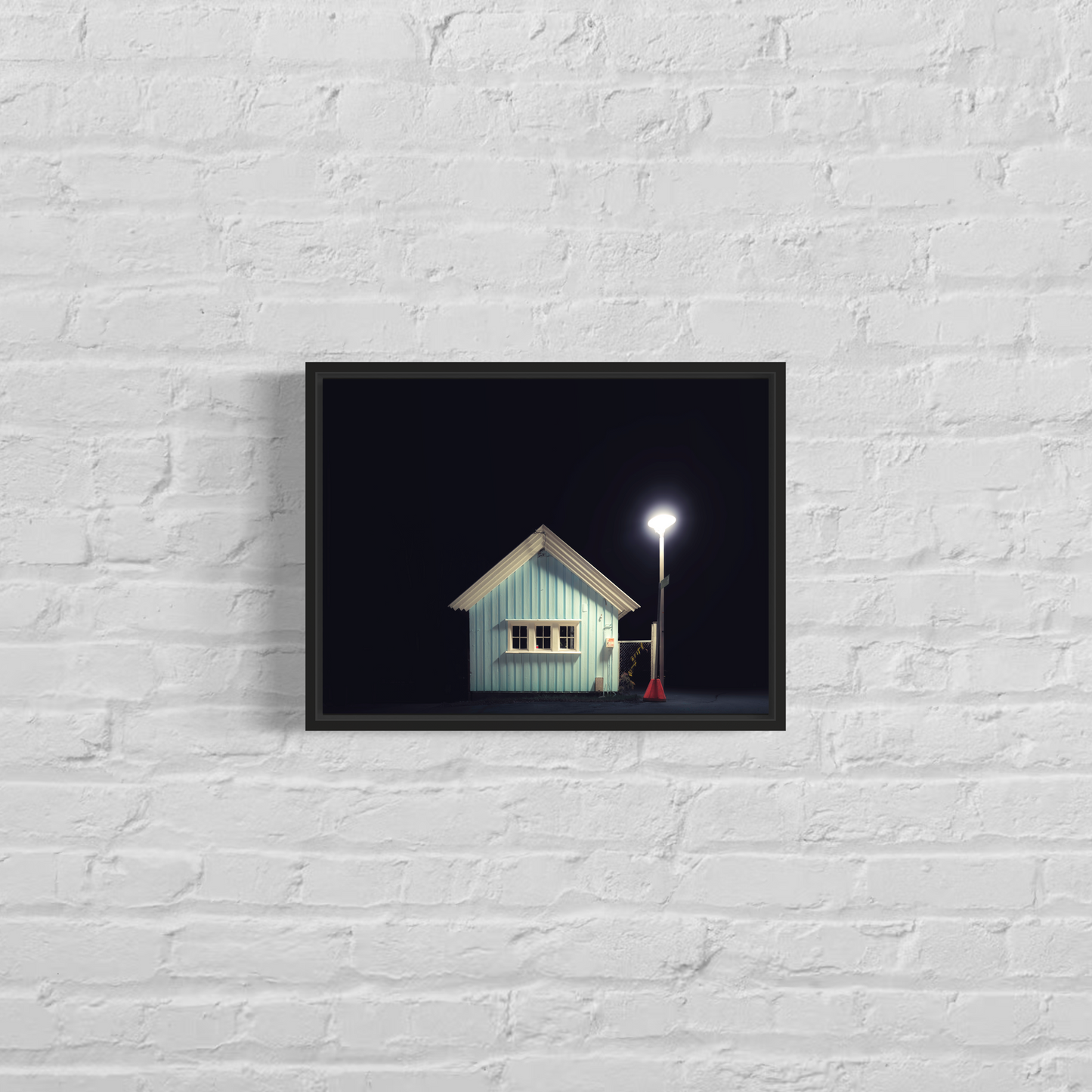 BLUE PALE HOUSE - Stefano Gliozzi - FRAMED