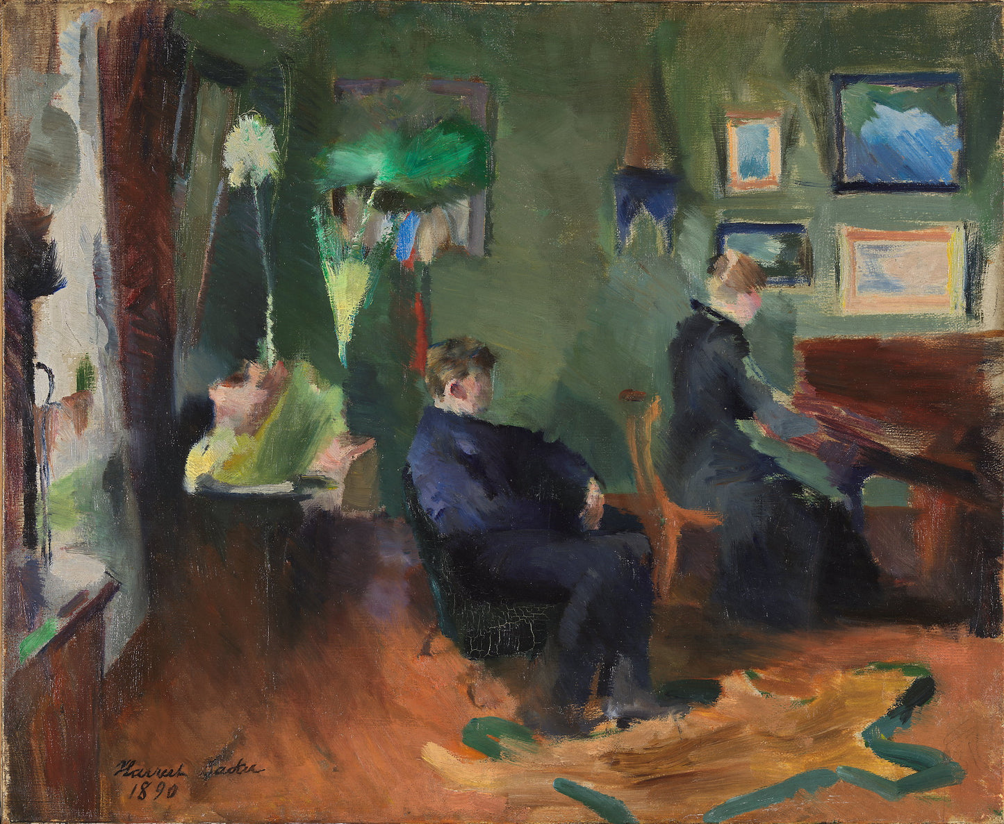 Music, interior from Kristiania