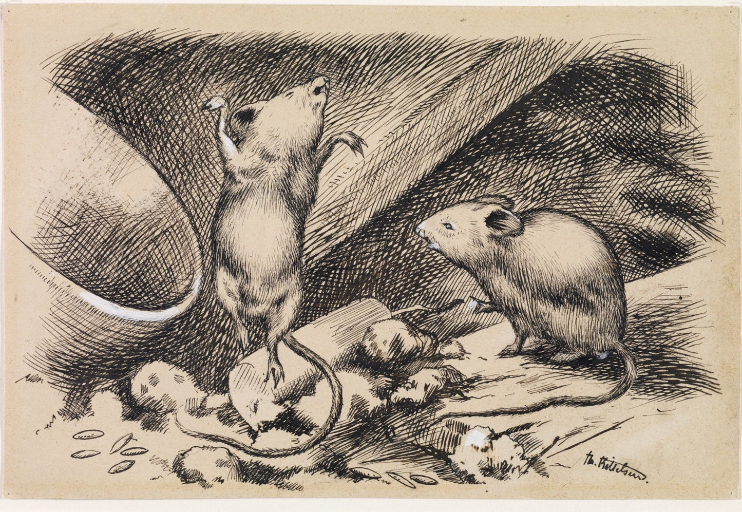 Og så ble hun ør i toppen og fikk det i føttene, så hun tok til å renne og springe fra den ene øltønna og opp på den andre