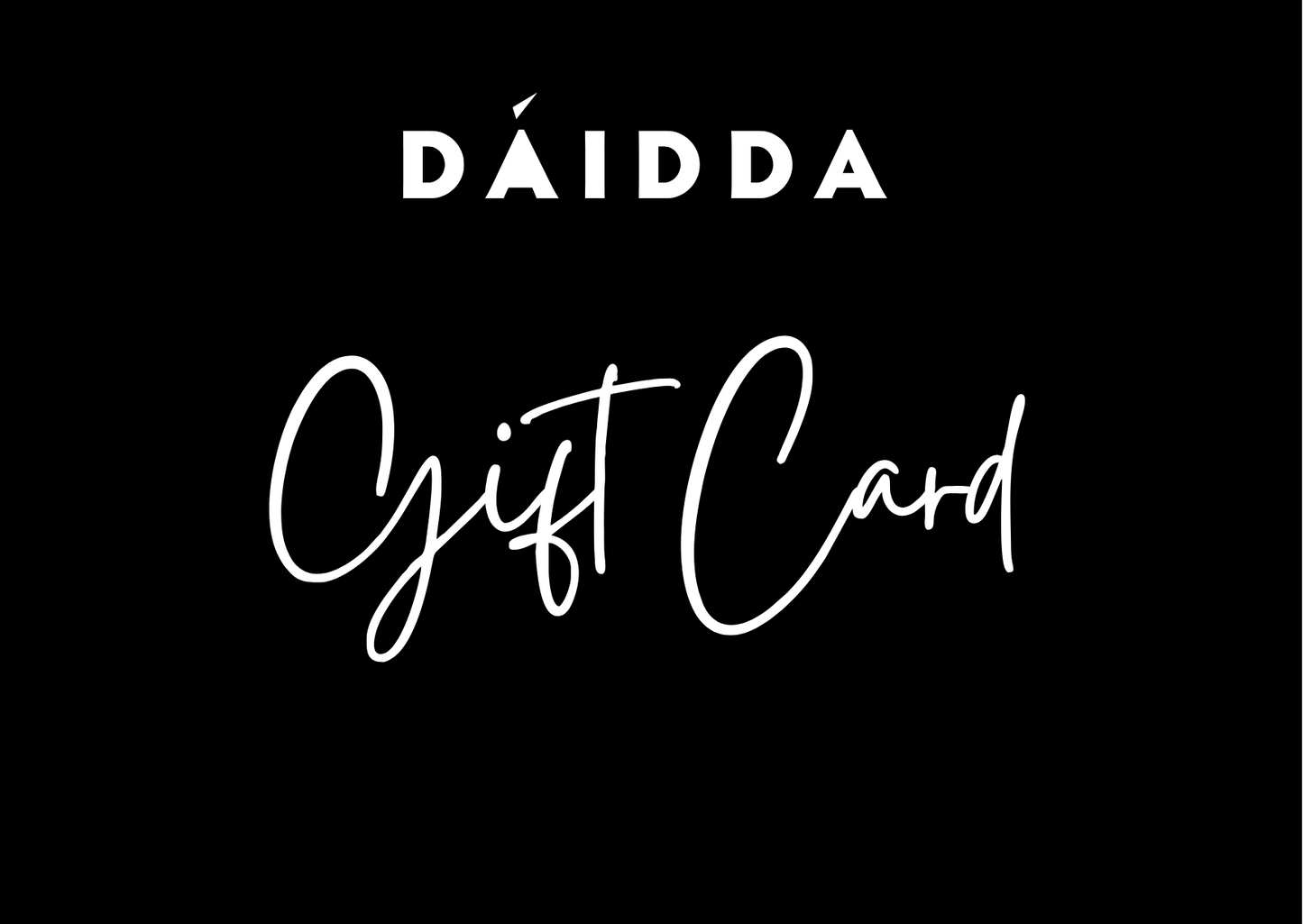 DAIDDA-Geschenkkarte