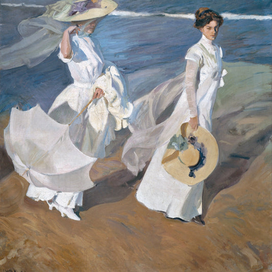 Strolling along the Seashore (Paseo a orillas del mar) - Joaquín Sorollas