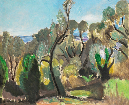 Paysage aux environs de Nice ou Les Oliviers ou Coin du Mont-Boron (1918) - Henri Matisse