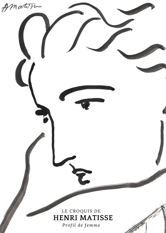 Profile of Woman (ca. 1919) - Henri Matisse