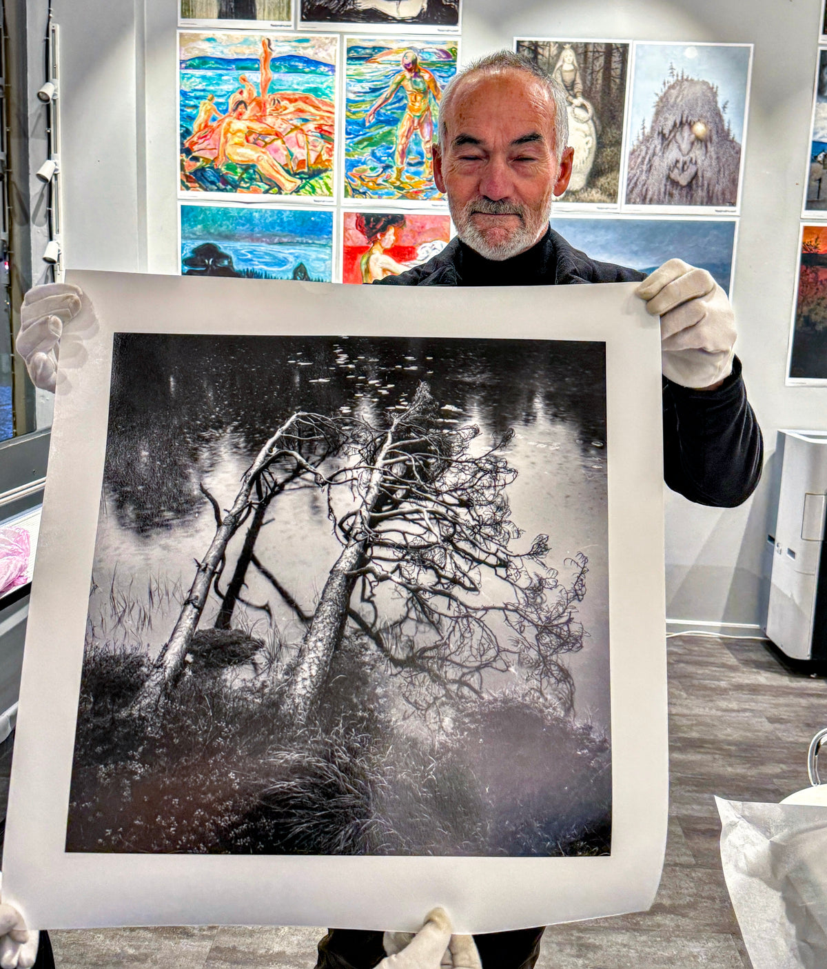 To-dagers printworkshop i Epson LUT printing. Fra bildefil - til printing - til utstilling.