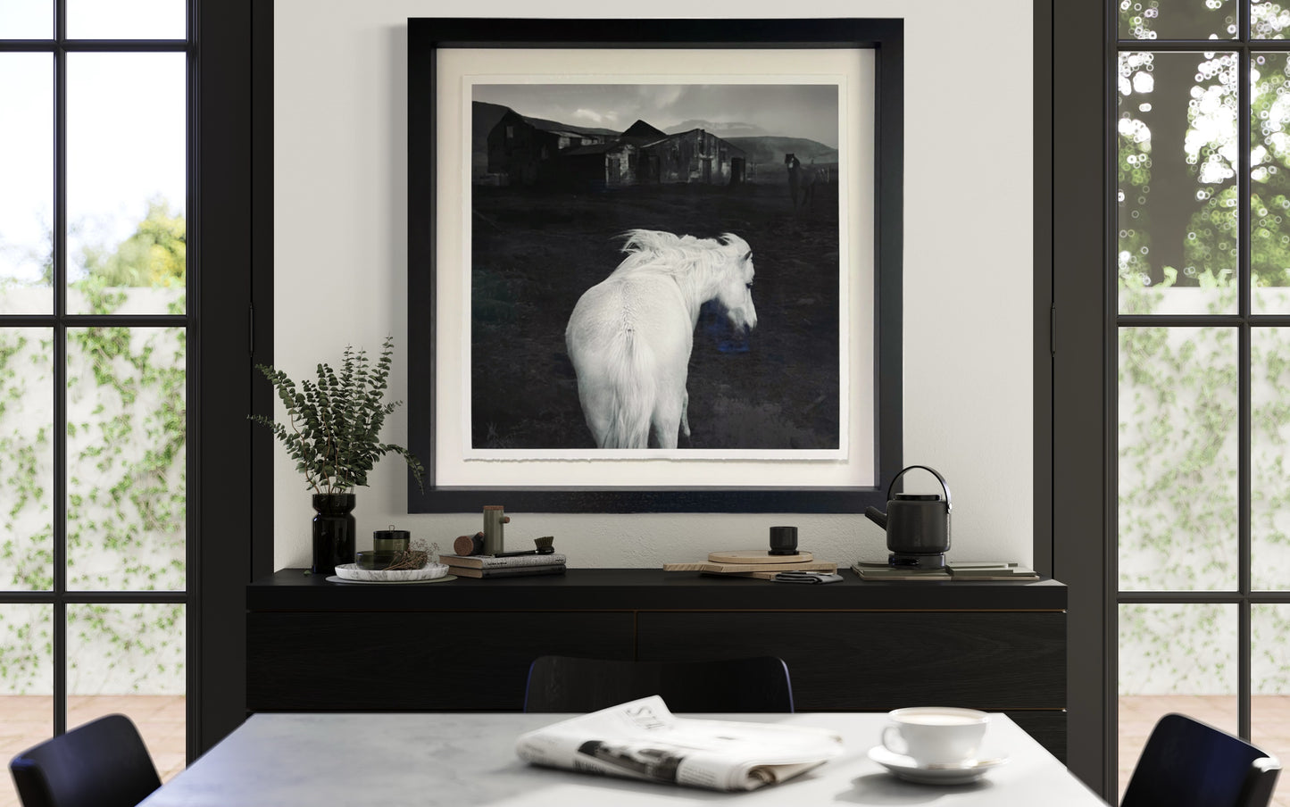 White Horse - Ketil Born - Innrammet