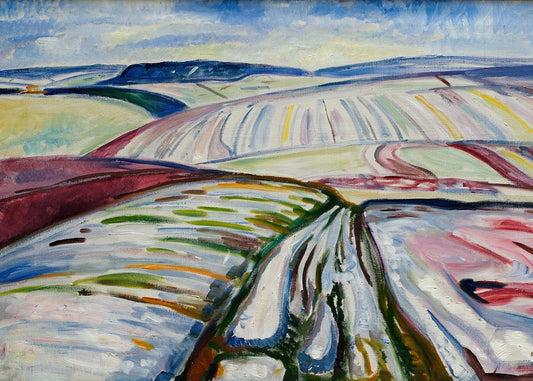 Field in snow - Edvard Munch
