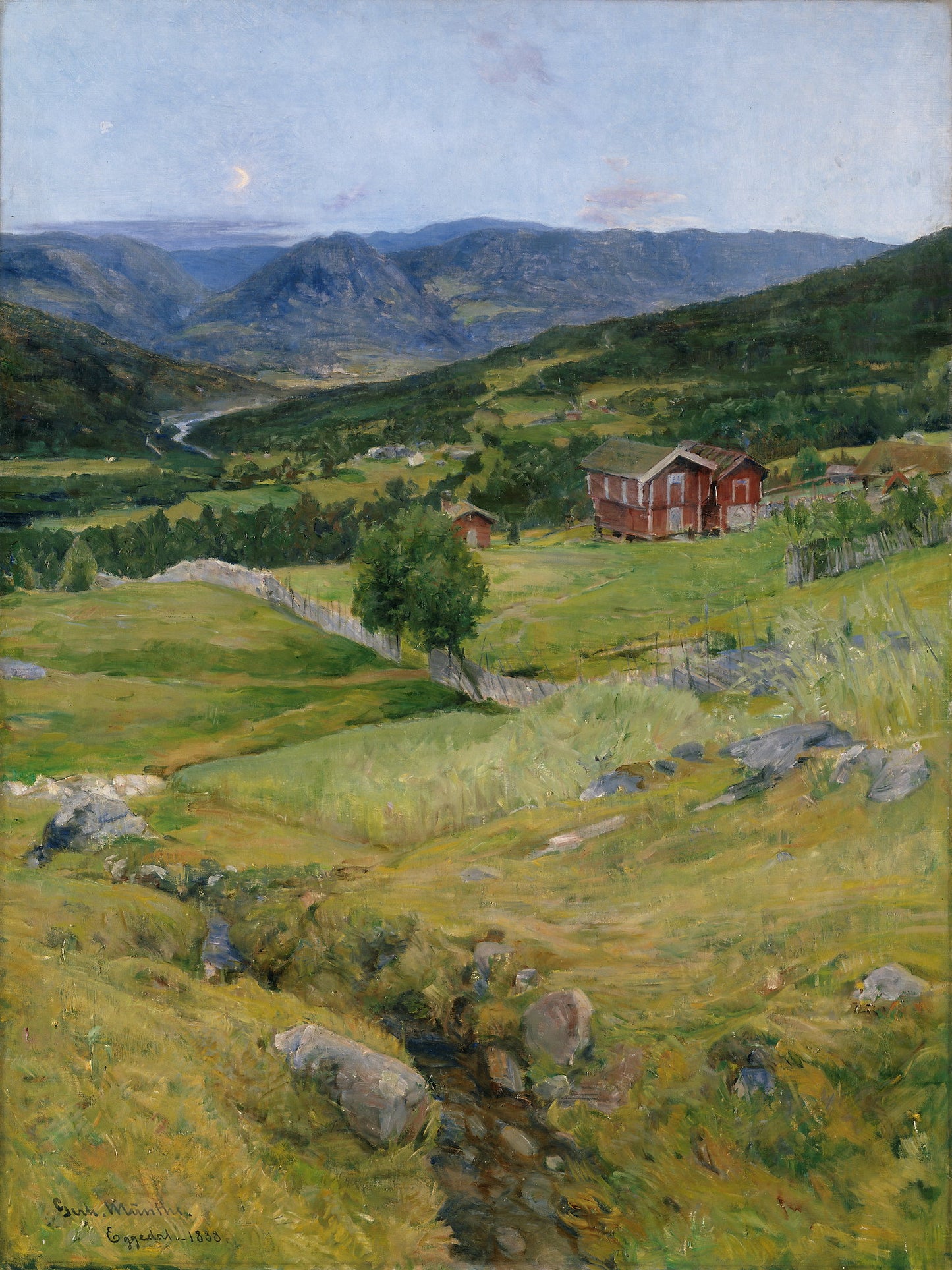 The evening in Eggedal