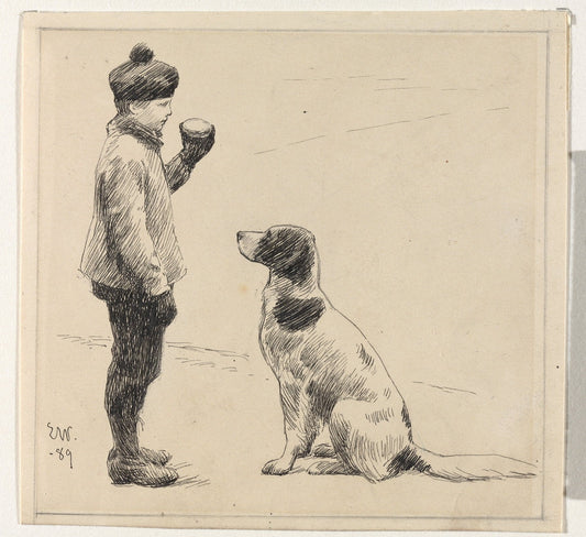 Gutt og hund