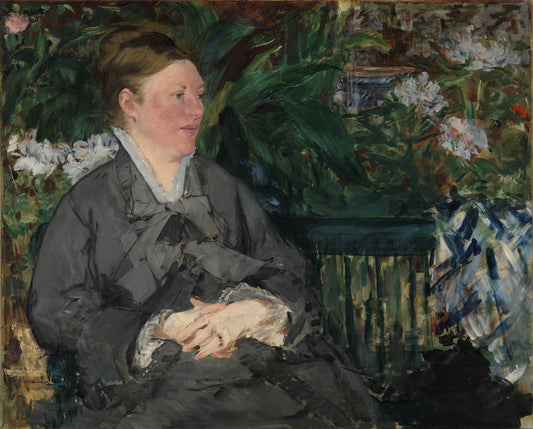 Mme Manet in the conservatory