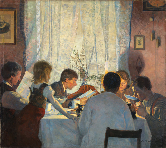 Frühstück II, die Familie des Künstlers