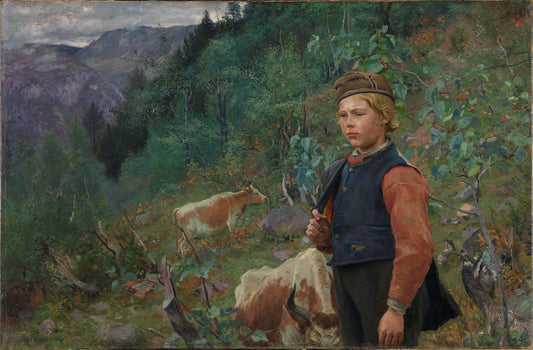 Vinje as a shepherd boy